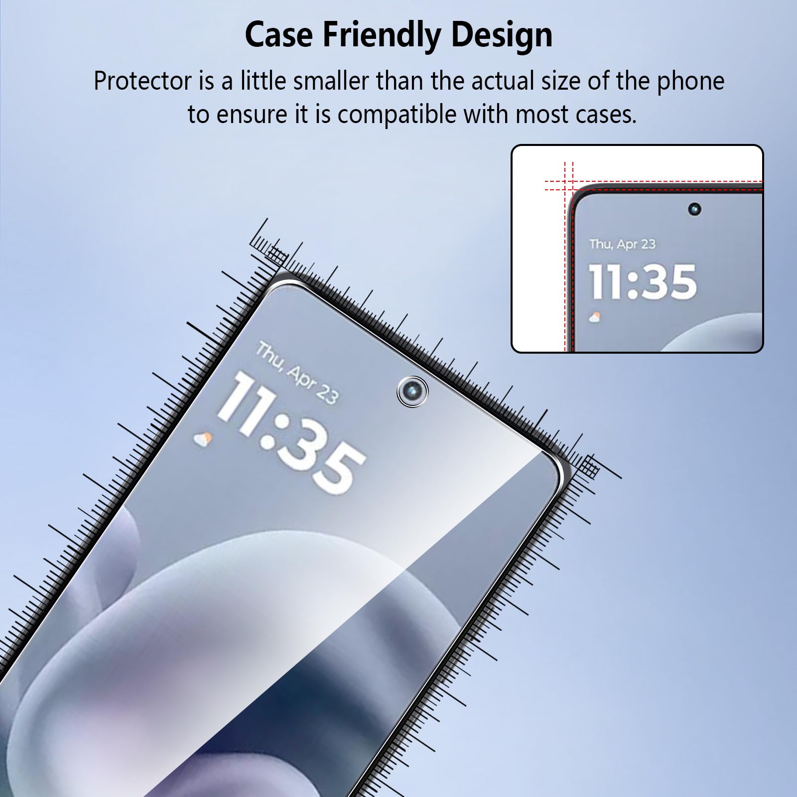 Pollachi [3 Pezzi Vetro Temperato per Moto G86/Moto G86 Power,Durezza 9H Anti Graffio,Anti-Impronte Senza Bolle,Pellicola Protettiva per Moto G86/Moto G86 Power