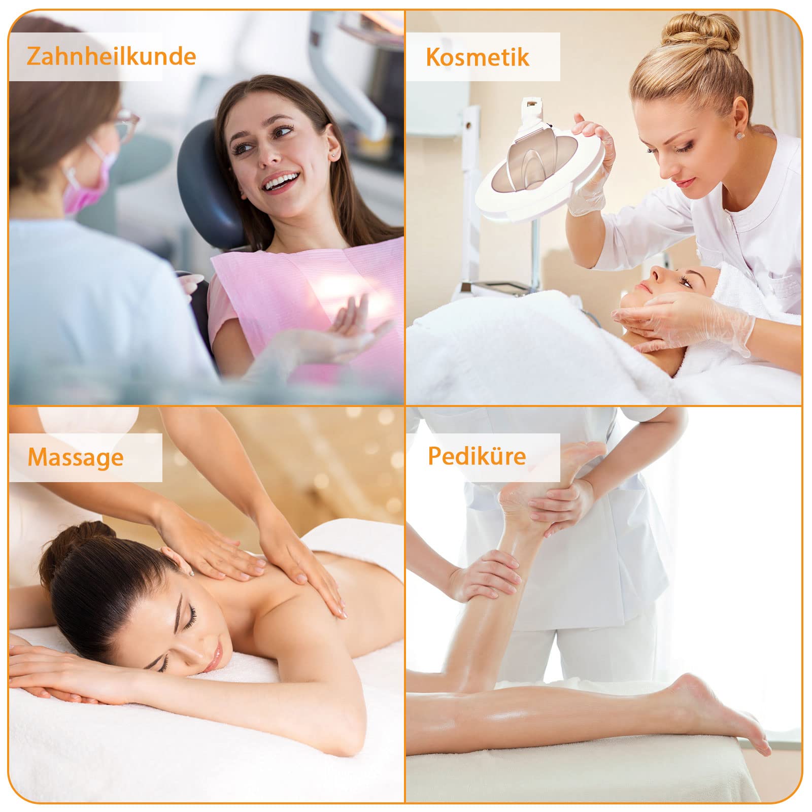 KEEPREAPER Massageliege Kosmetikliege klappbar & höhenverstellbar 3 Zonen mit Kosmetikhocker 78cm Breit Massagebett aus PU-Leder belastbar bis 270kg, Schwarz