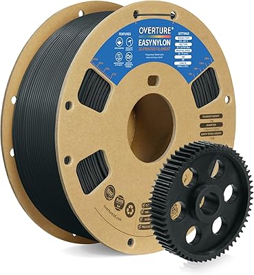 17 – OVERTURE Nylon Filament 1.75mm 3D Printer Filament, Polyamide (PA) 1kg Spool (2.2lbs), Dimensional Accuracy +/- 0.02 mm, Fit Most FDM Printe…