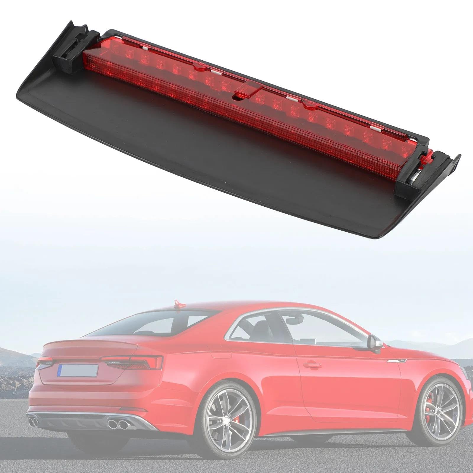 Troisième Feu Stop pour A5 S5 RS5 2010 2011 2012 2013 2014 2015 2016 8T0945097B Troisième 3ème Feu Stop Arrière Haut Niveau Voiture Troisième feu de freinage