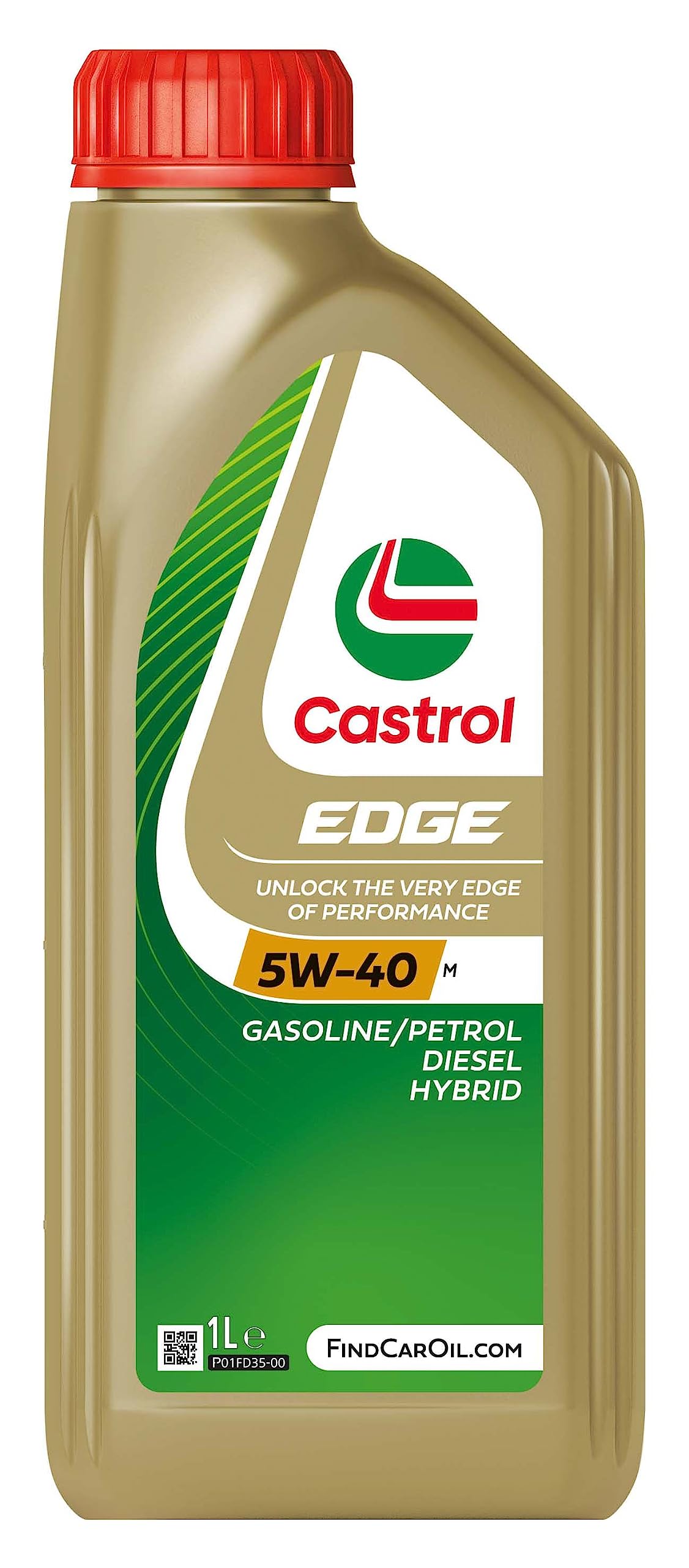 Castrol EDGE 5W-40 M, Advanced Fully Synthetic Engine Oil, Meets ACEA C3 & API SN Specifications, 1L