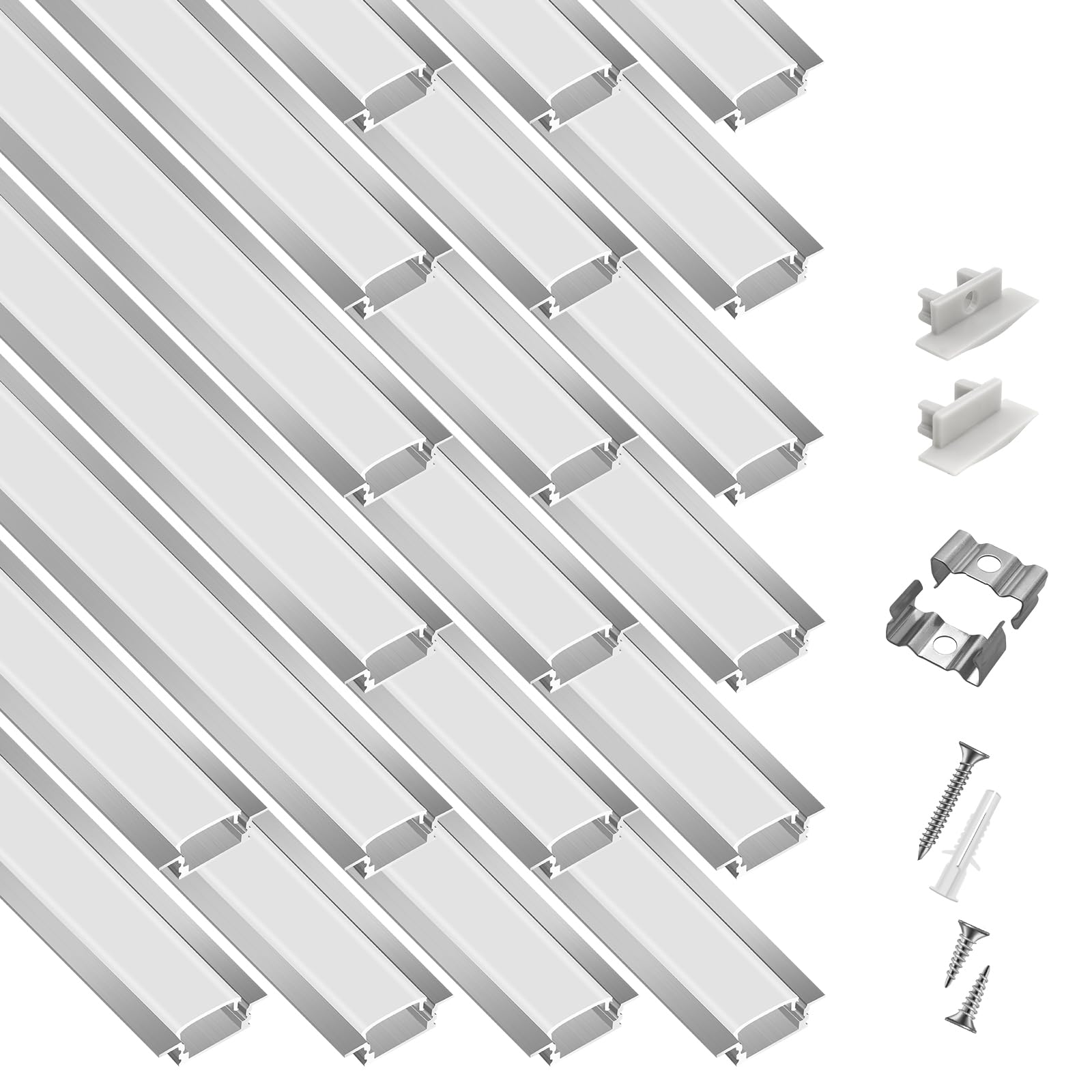 20-Pack hunhun Recessed LED Aluminum Channel