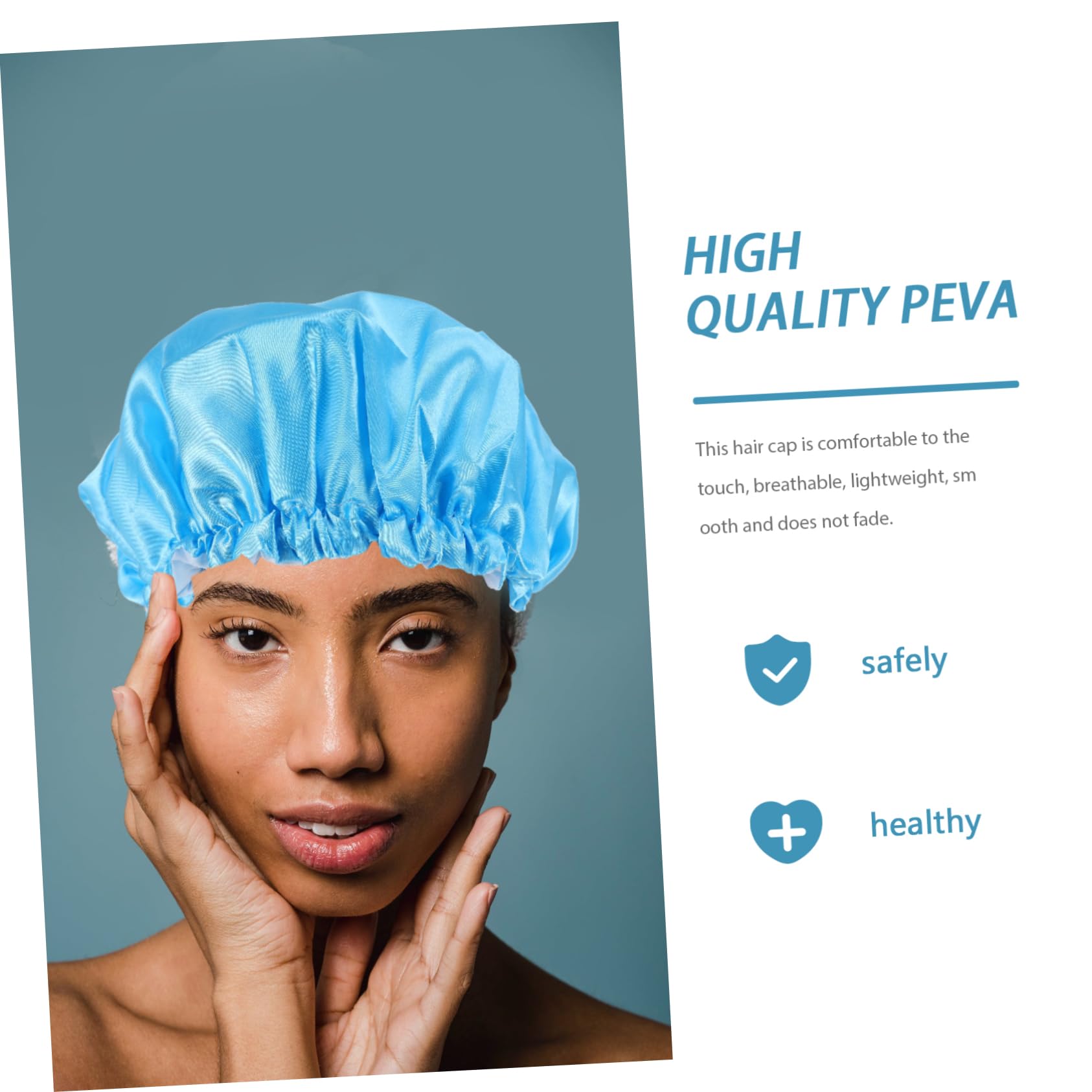 Healeved 12piezas Gorro De De Doble Para Mujeres De Morado Protección Efectiva Para Cabello Baño y Spa