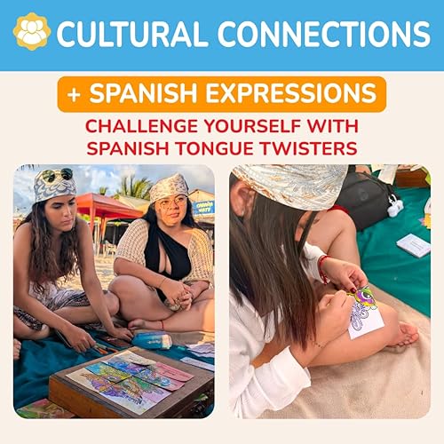 Miniatura 3 de Tarjetas motivacionales de afirmación en español e inglés para mujer  Rompecabezas de chakras para colorear y trabalenguas Pharses Tarjetas