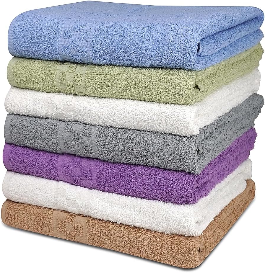 Amazon.com: ZUPERIA Bath Towels -12 Pack - 27" x 54" - Ultra Soft 100% Cotton Large Bathroom ...