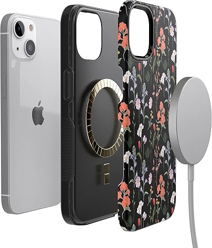 Miniatura 7 de Casely Funda para iPhone 13  Compatible con MagSafe  Secret Garden  Funda floral mixta