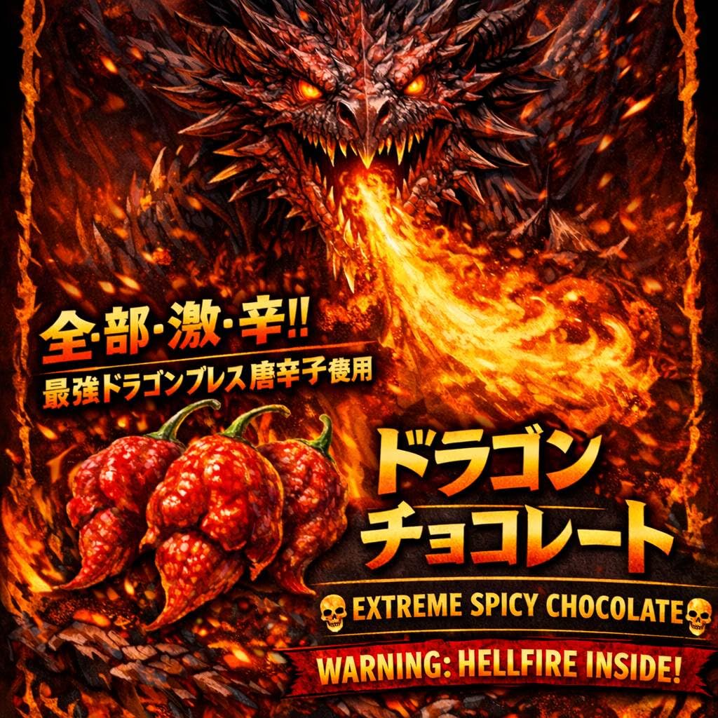 Amazon | 【新超最強激辛】ドラゴンチョコレート(DRAGON CHOCOLATE