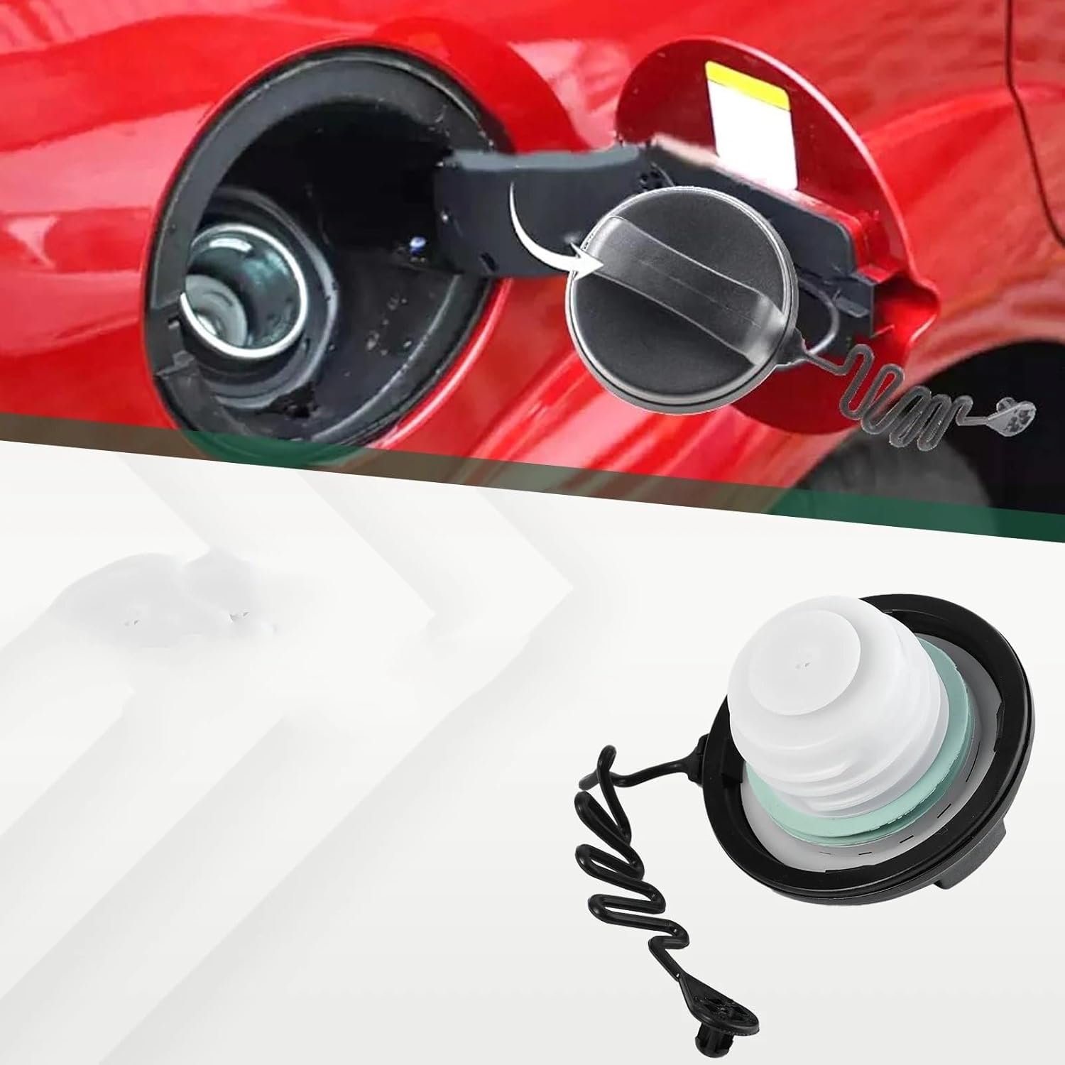 車用ガス燃料フィラーカバー、に適合する Transit Mk8 2014-2019、に適合する Fiesta Mk5 2001-20