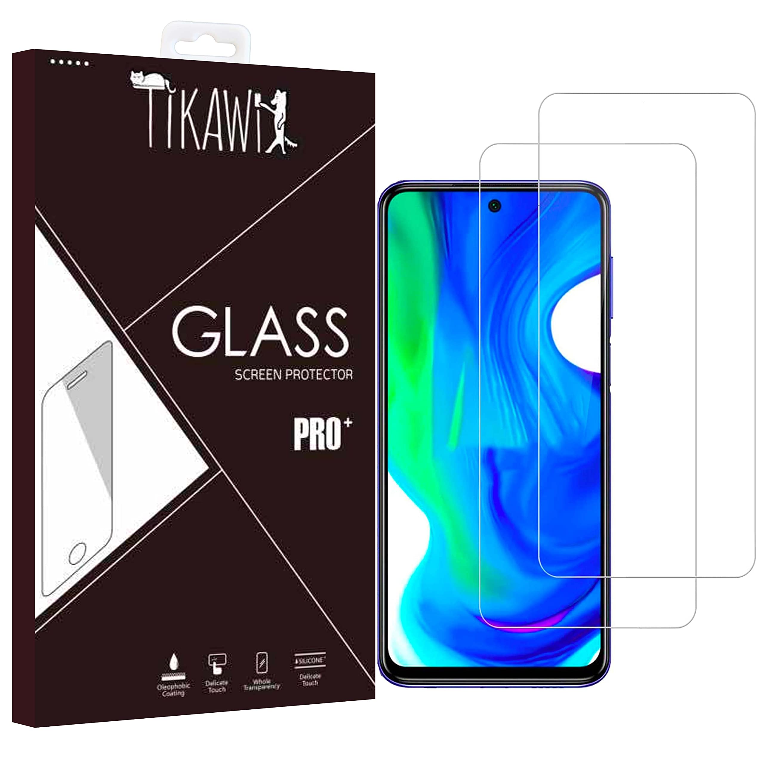Moex Pellicola In Vetro Temperato 9H Per Xiaomi Redmi 8 - Antiurto E Antigraffio, Cristallina, Set Da 2 Pezzi