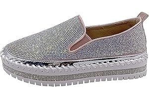 Sparkling Rhinestone Slip-On Sneakers: Elevate Your Fall Wardrobe