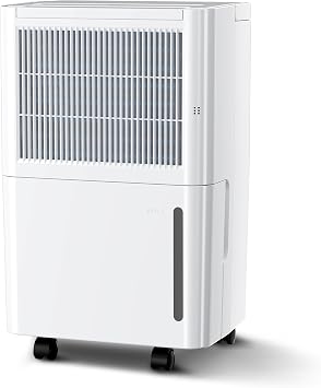 2,500 Sq.Ft Quiet Dehumidifier for Basement with Drain Hose, MAX 30 Pint | Smart Humidity Control & Display, 24HR Timer, 3 Modes, Auto Defrost for Large Room, Home, Bathroom, Bedroom