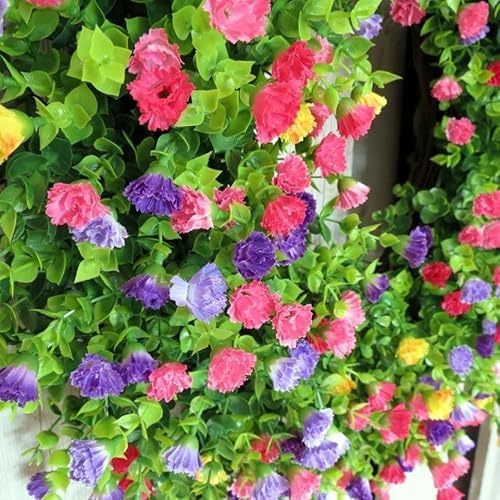 Farmhouse Colorful Cottage Wreath Spring Hanging Ornament, Durable And Stable Beautiful Artificial Wreath, All Seasons Welcome Sign Festival Party Decoration (A) #TOP4