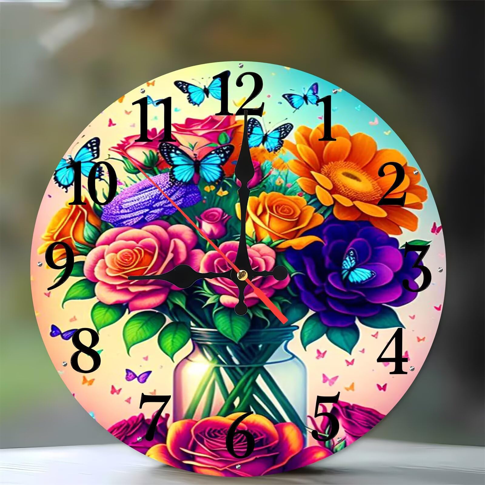 Horloge murale bois au mécanisme moderne et finitions raffinées