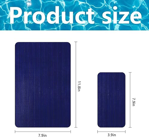 Miniatura 2 de Kit de reparación de cubierta de piscina de 6 piezas, kit de parche azul para cubierta de seguridad para piscina, kit de parche de malla