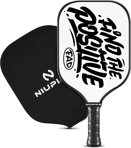 niupipo Pickleball Paddle, USA Approved Pro Pickleball Paddle with FiberglassGraphite Face, Polypropylene Honeycomb Core, Cushion Comfort Grip,