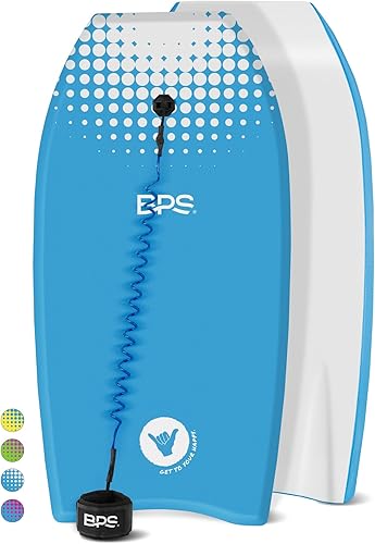 BPS Shaka Lightweight Body Board - EPS Core Bodyboard with Wrist Leash for Beach Pool Surfing Kids Teens Adults BPS Shaka Lightweight Body Board - EPS Core Bodyboard with Wrist Leash for Beach Pool Surfing Kids Teens Adults