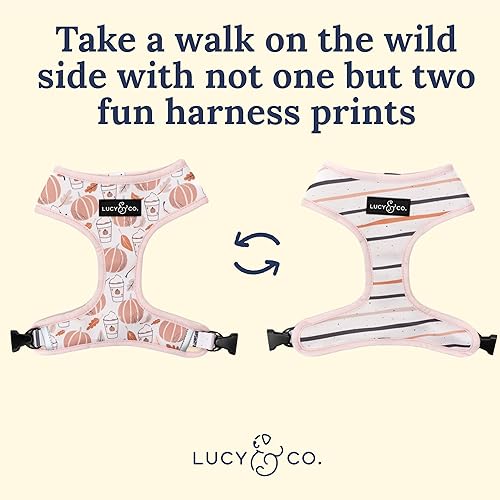Miniatura 31 de Lucy & Co. Arneses reversibles para perros pequeños, medianos y grandes, acolchados, ajustables, para pastor alemán, pug, Bulldog francés, Bulldog