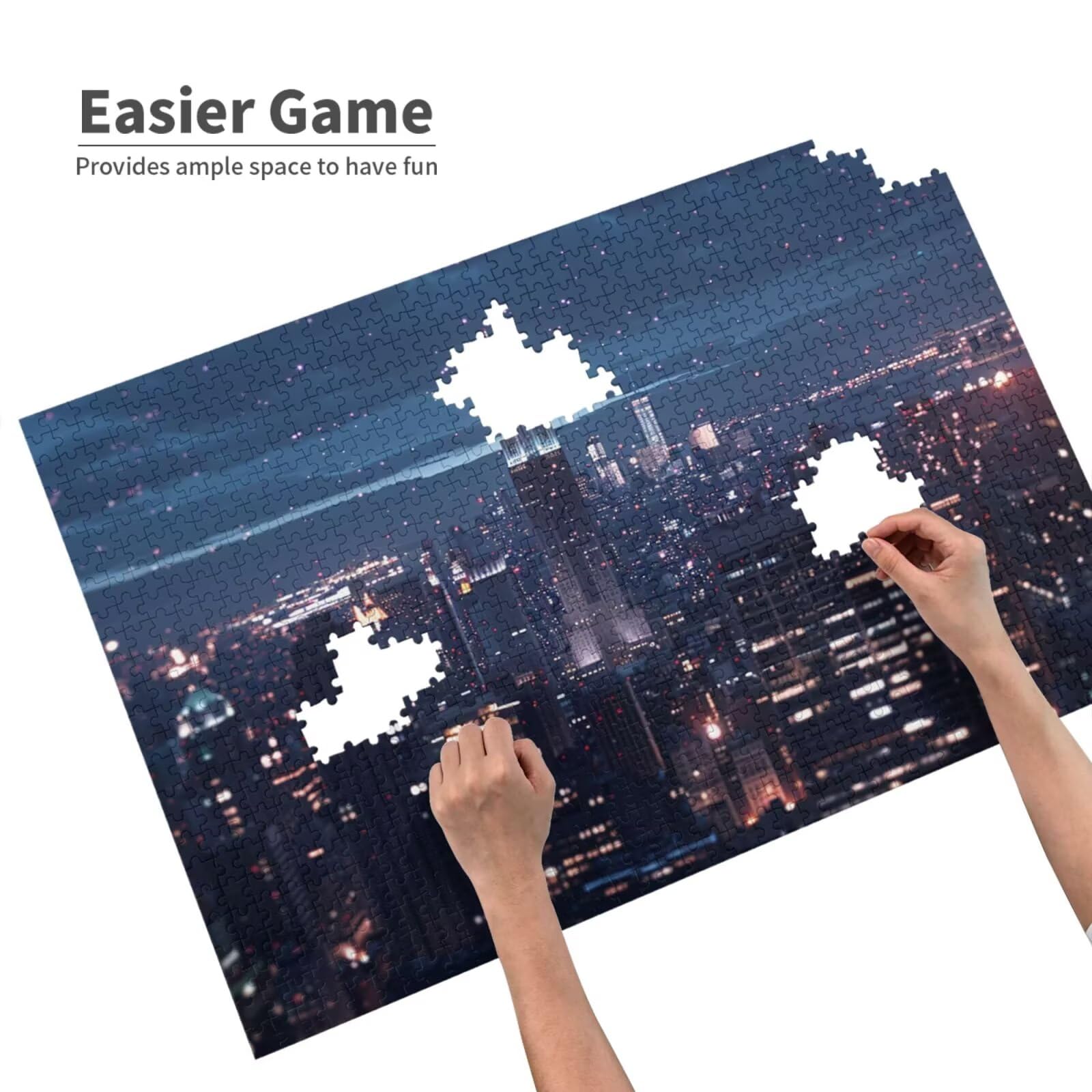 Puzzle miasto 1500 elementów, krajobraz, puzzle dla dorosłych, z pudełkiem na prezent, "zrób to sam", duże drewniane puzzle dla dorosłych, gra zręcznościowa dla całej rodziny, prezenty dla kobiet, 87