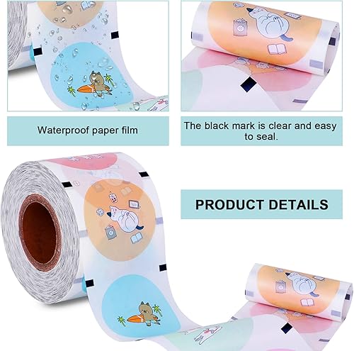 Miniatura 6 de JIAWANSHUN Rollo de película selladora de taza de té, película de sellado de papel, rollo de película de sellado de papel para vasos de plástico y