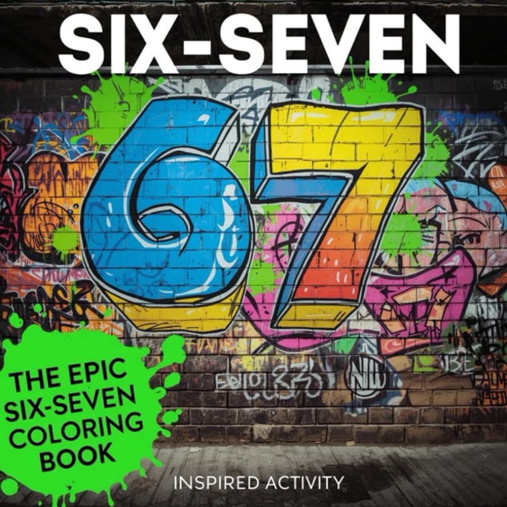 67 Meme Coloring book for tween & kids: Hilarious Activities Inspired by the Viral 6 7 Trend to Keep Kids Busy | 50+ Pages of Six Seven Viral Style ... Birthday, Stocking Stuffer Gift|Tweens