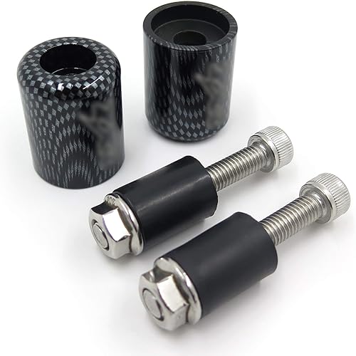 Miniatura 4 de HONGK - Extremos de barra de mano de fibra de carbono para motocicleta compatibles con Kawasak Ninja 250 500 ZX600 ZX6 636 ZZR600 ZX6R ZX6RR 650R