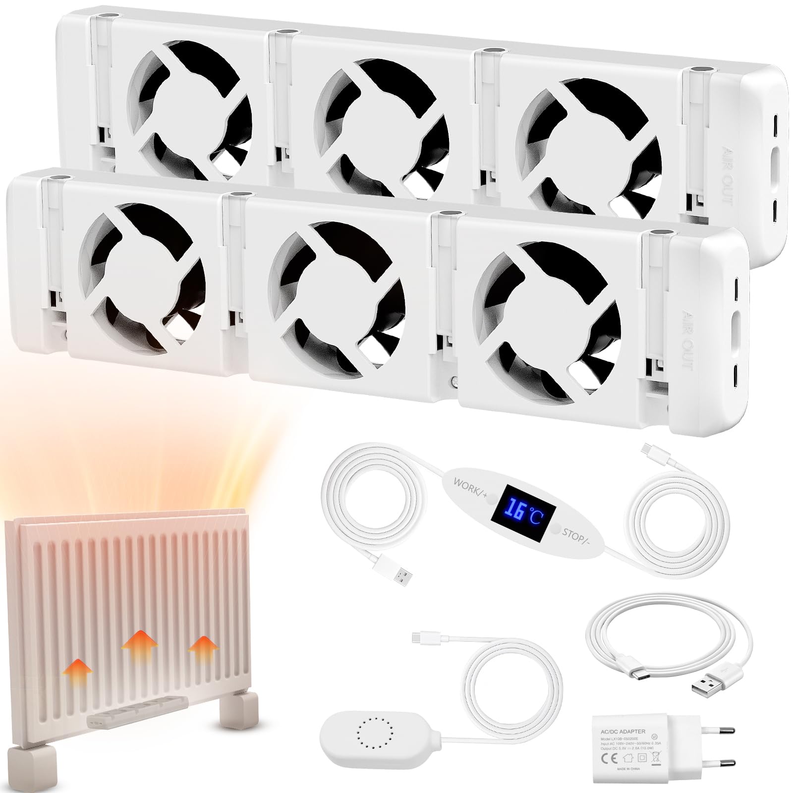 Ventilatore Intelligente Per Radiatori MXRV-201 - Risparmio Energetico, Controllo Temperatura - Foto 9