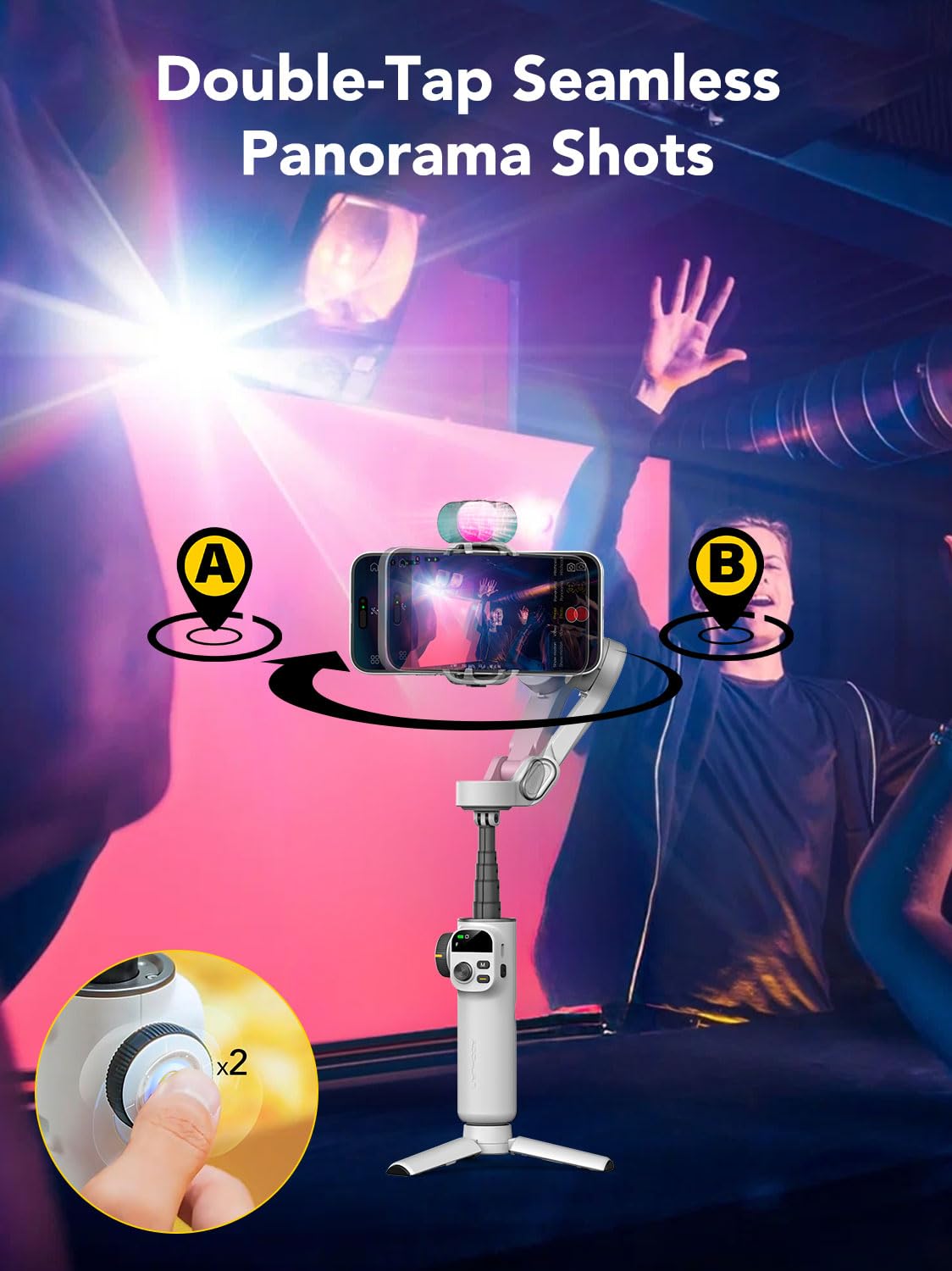 Amazon.com: AOCHUAN Smart X2 3-Axis Gimbal Stabilizer for