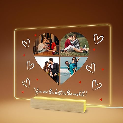 Miniatura 8 de EGD Placa acrílica personalizada para regalos para mujeres y hombres  Regalos personalizados para ella y él  Regalos de fotos personalizadas para