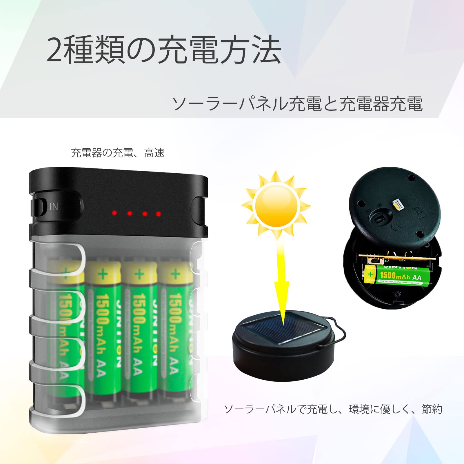 Amazon | 単3電池 充電式 充電池 単三 単3形 ニッケル水素電池 12本入