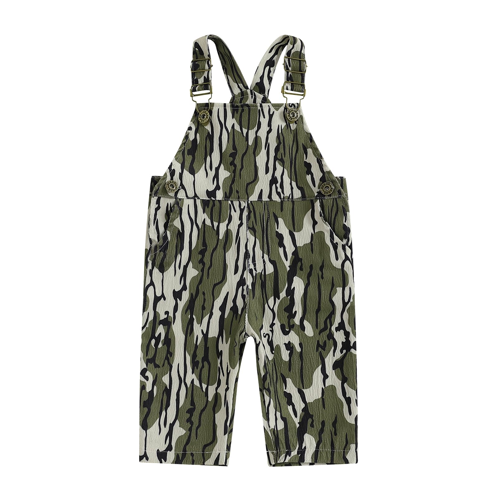 Infant Toddler Baby Boy Duck Deer Hunting Bib Overalls