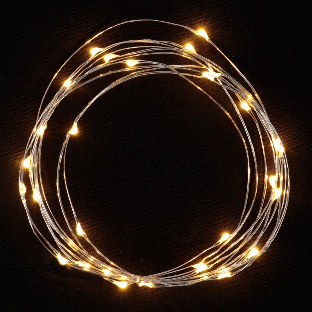 Philips 30Count BatteryOperated Dewdrop Lights on Silver Wire with