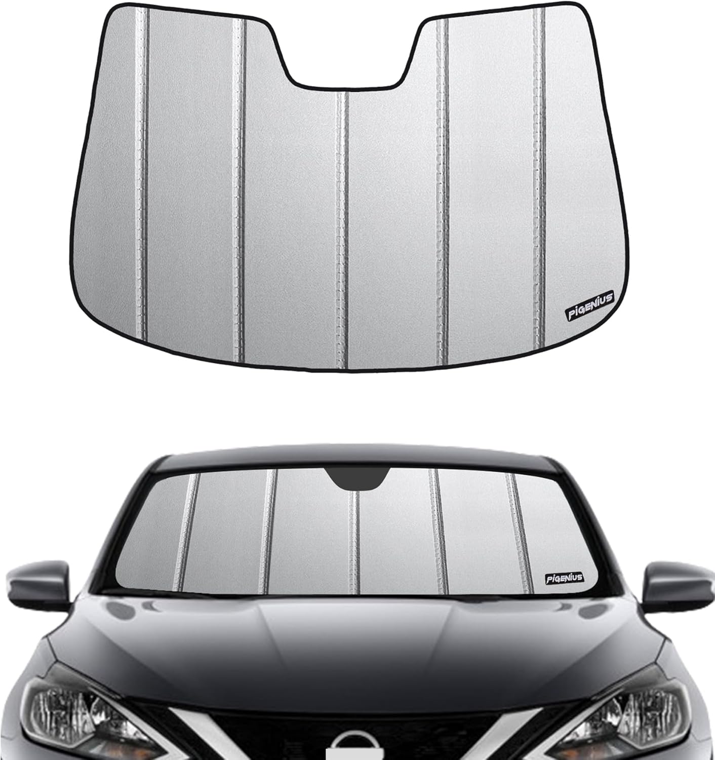 Windshield Sun Shade for Nissan Sentra 2013-2019 Front Window Sunshade - Safeguard