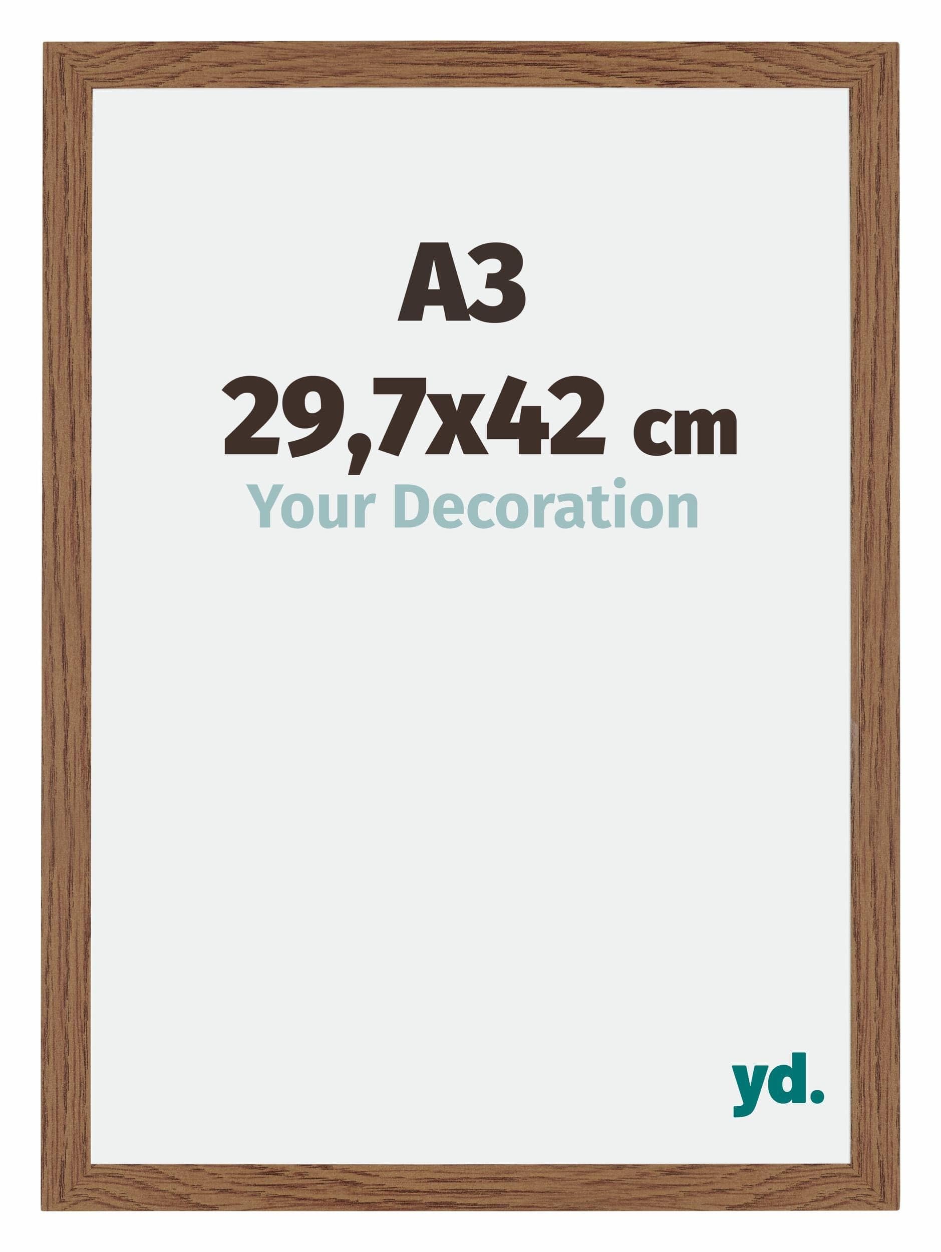 Your Decoration - Picture Frame A3 29,7x42 cm - Oak Rustic - Decorative Wall Frame in MDF with Antireflection - Frame A3 29,7x42 - Mura โ image 1
