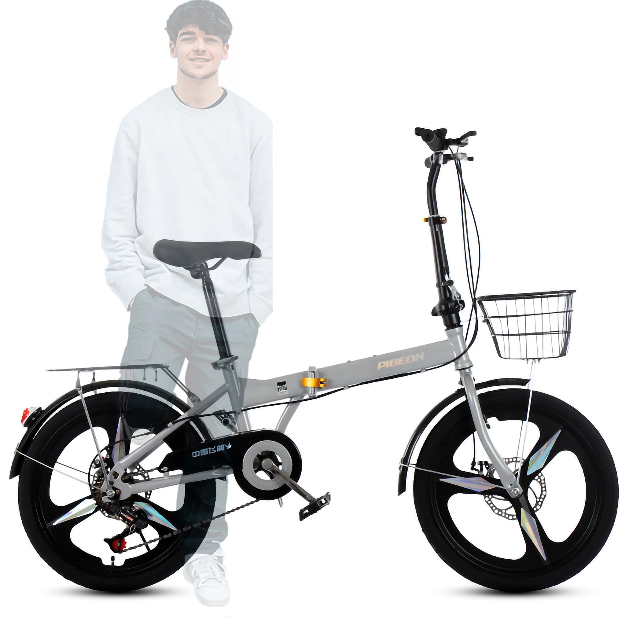 Amazon | 折りたたみ自転車 7段変速 フォールディングバイク 20インチ 
