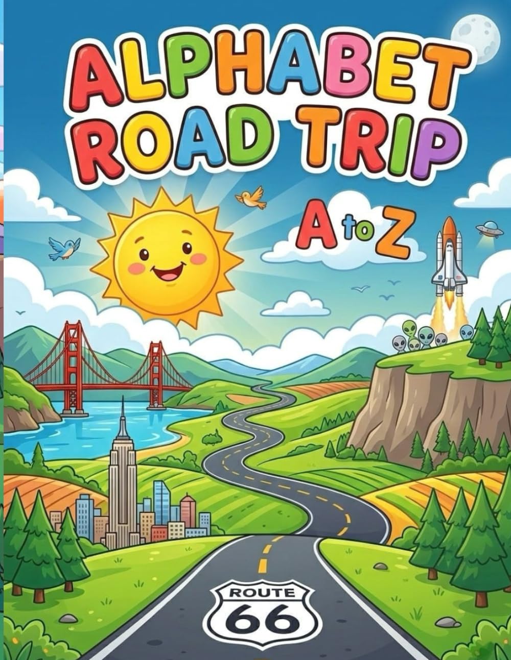 Alphabet Road Trip: Discovering America: A Creative Coloring Journey from A to Z