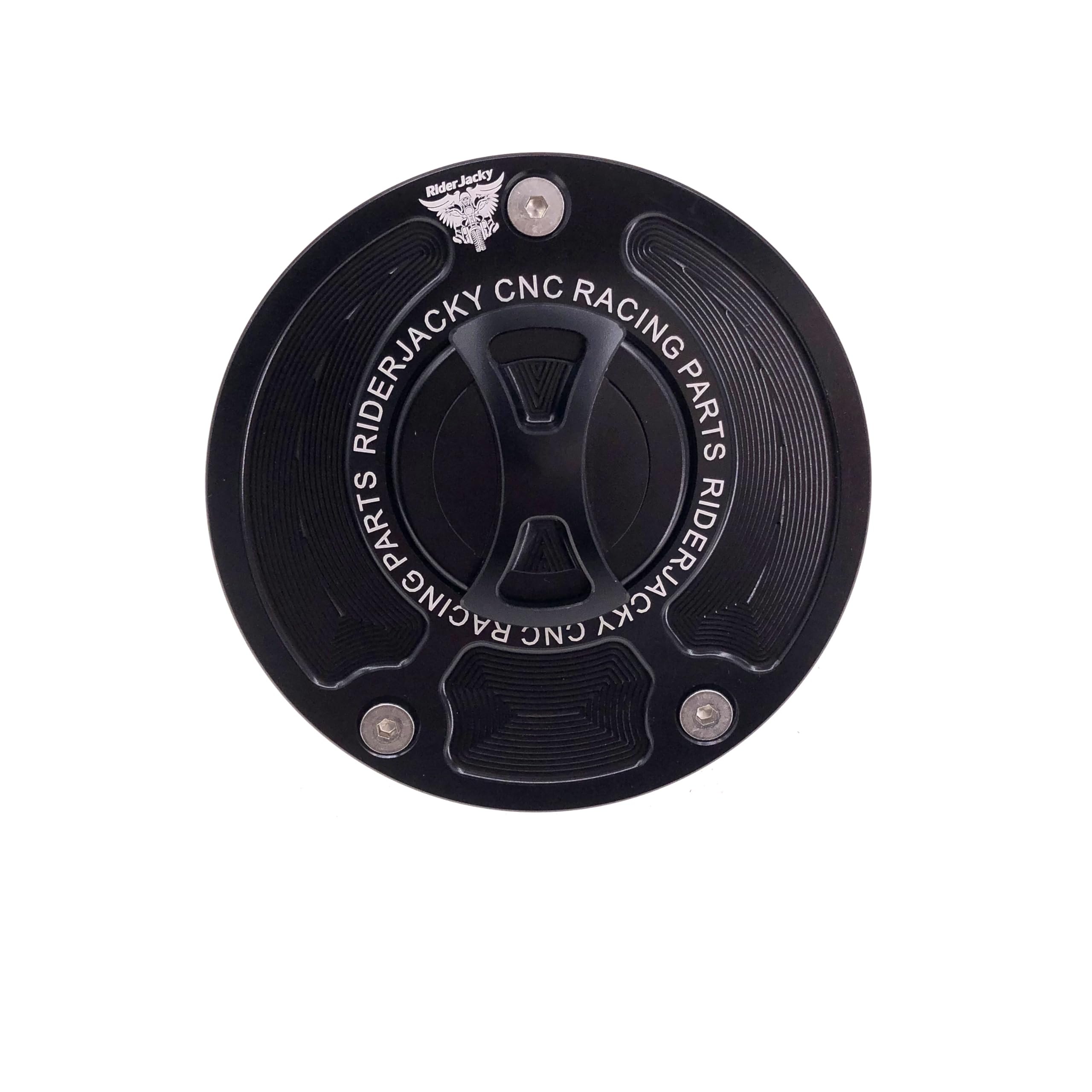 Keyless Gas Cap Fuel Tank Cover For Kawasaki ZX14 (ZZR1400) 06-11,ZZR600 05-08,ZZR1200 02-05,ZRX 1200R 01-2005,Concours 14 ABS ZG1400 2010-2020,ER400 ER-4N 11-13，ZX-9R 2000-2003 (Black)