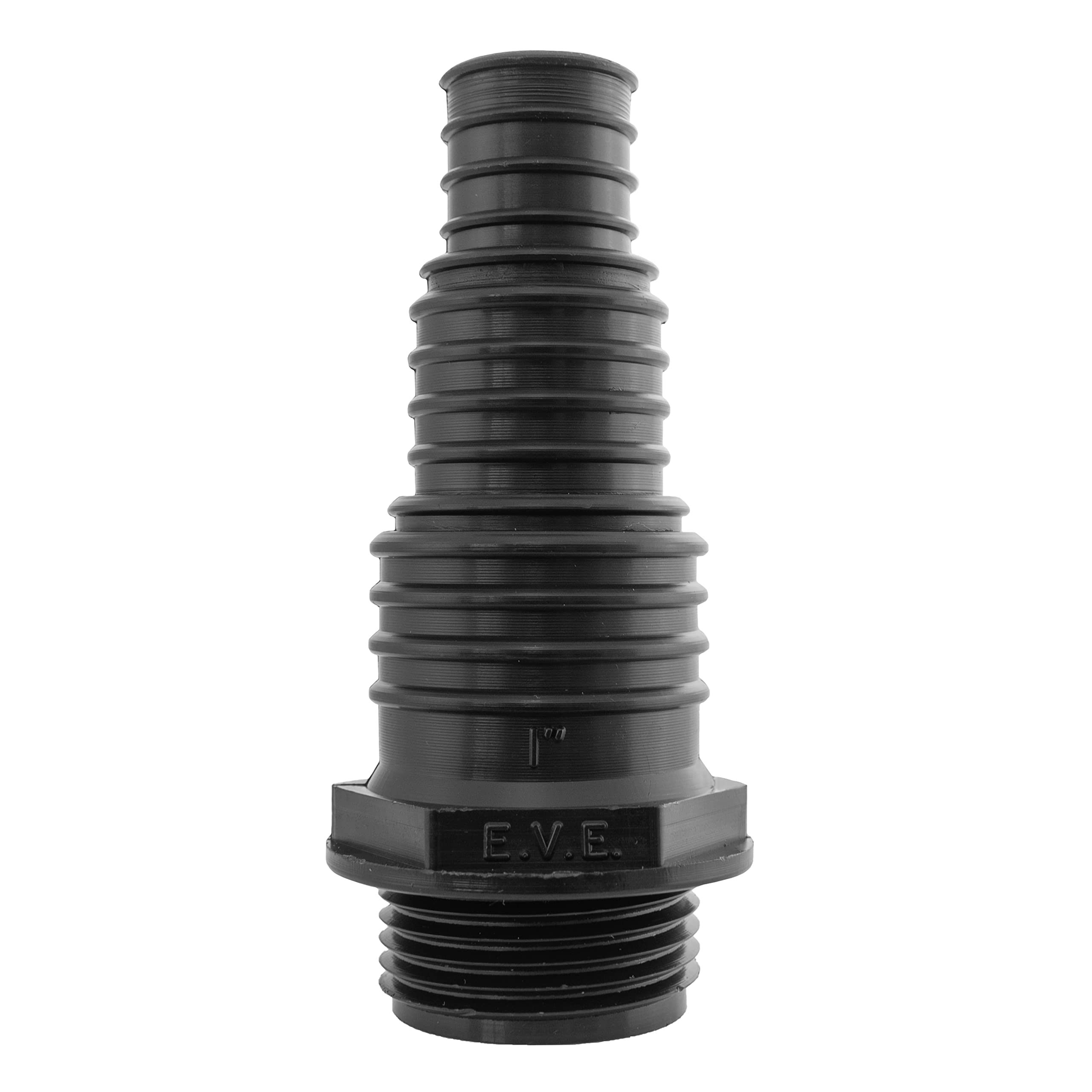 Cost Wise Men's Black Multi Size Hose Tail Connectors For Corrugated Pond Pipe(Range Of Sizes) Sent From Uk! (1" Bsp Step20/25/32) 1" Bsp = 33.3Mm Across The Thread