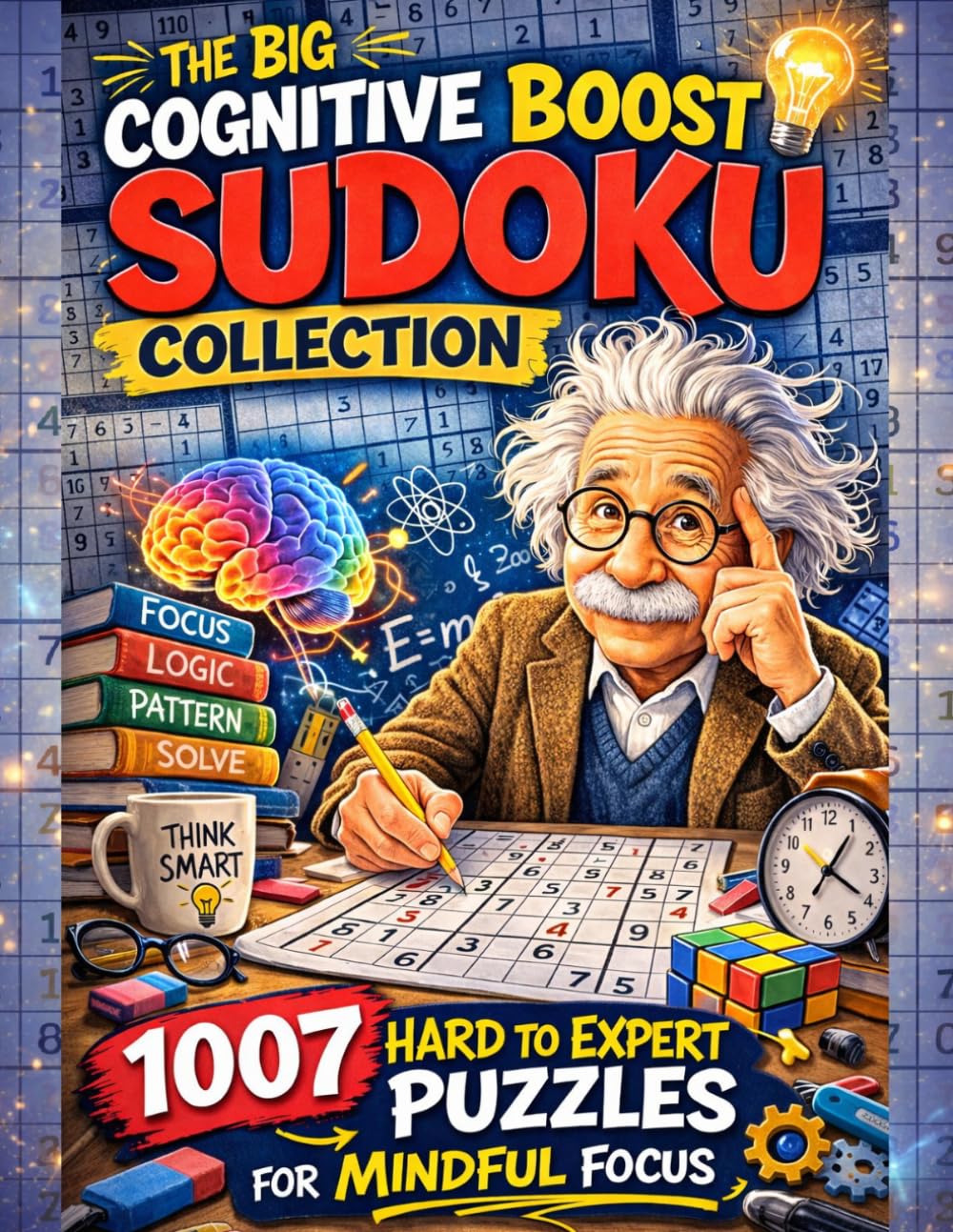 The Big Cognitive Boost Sudoku Collection: 1007 Hard to Expert Puzzles for Mindful Focus