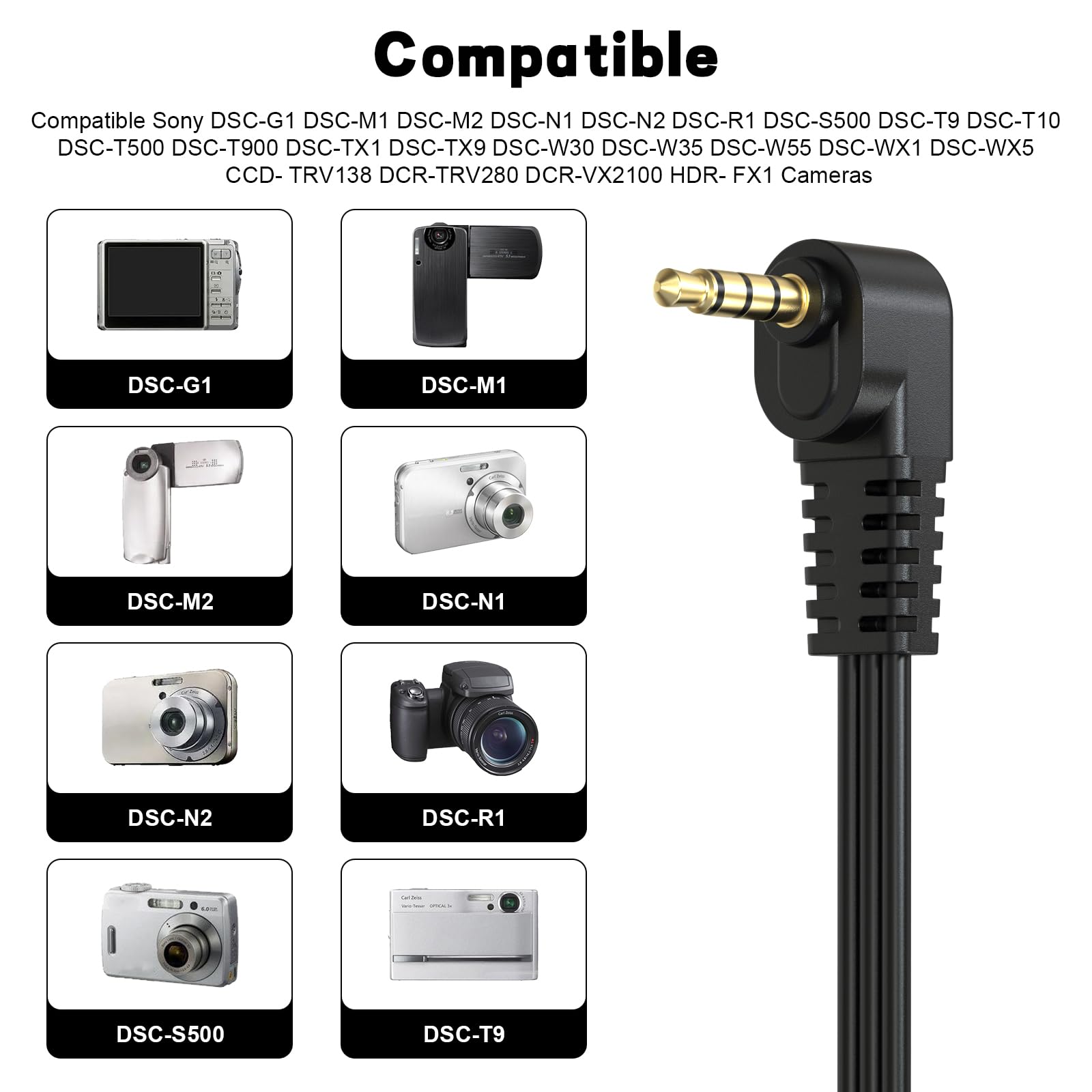 Amazon.com: VMC-20FR AV Cable Compatible with Sony Cameras