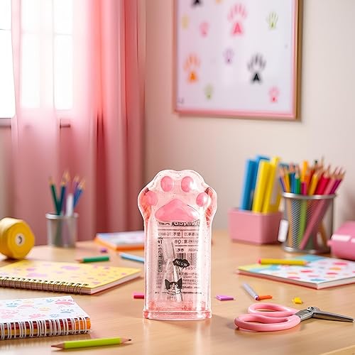 Miniatura 4 de Sacapuntas de pata de gato rosa, suministros escolares kawaii, premio para estudiantes, regalo para niños, sacapuntas kawaii, suministros escolares