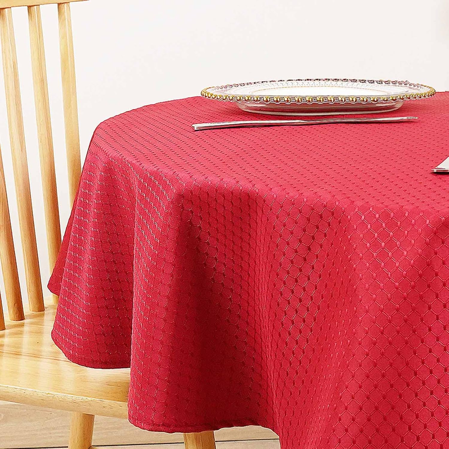 Eternal Beauty Wipe Clean Tablecloth Round Tablecloth 150cm Diameter