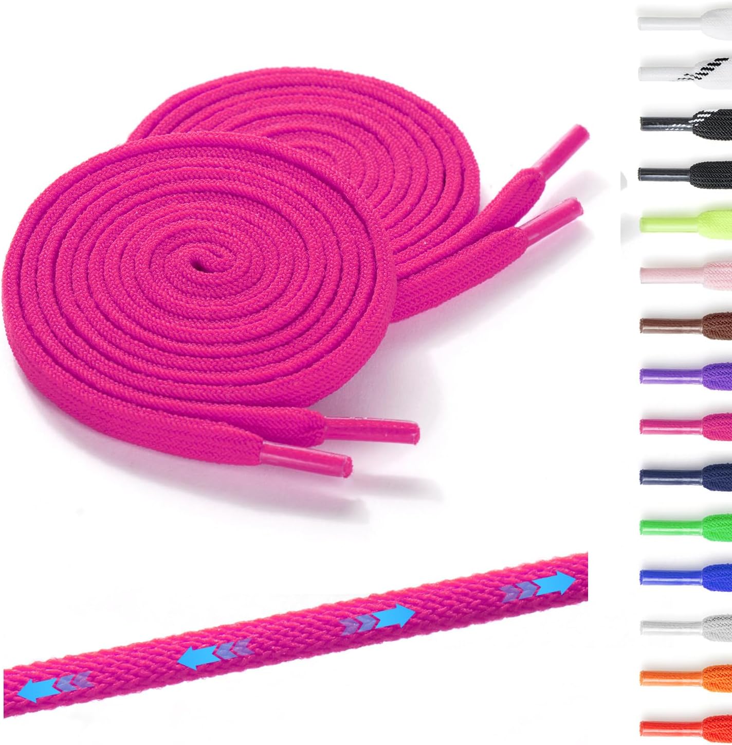 YIIOCCC elastische schoenveters halve cirkel schoenveters zonder