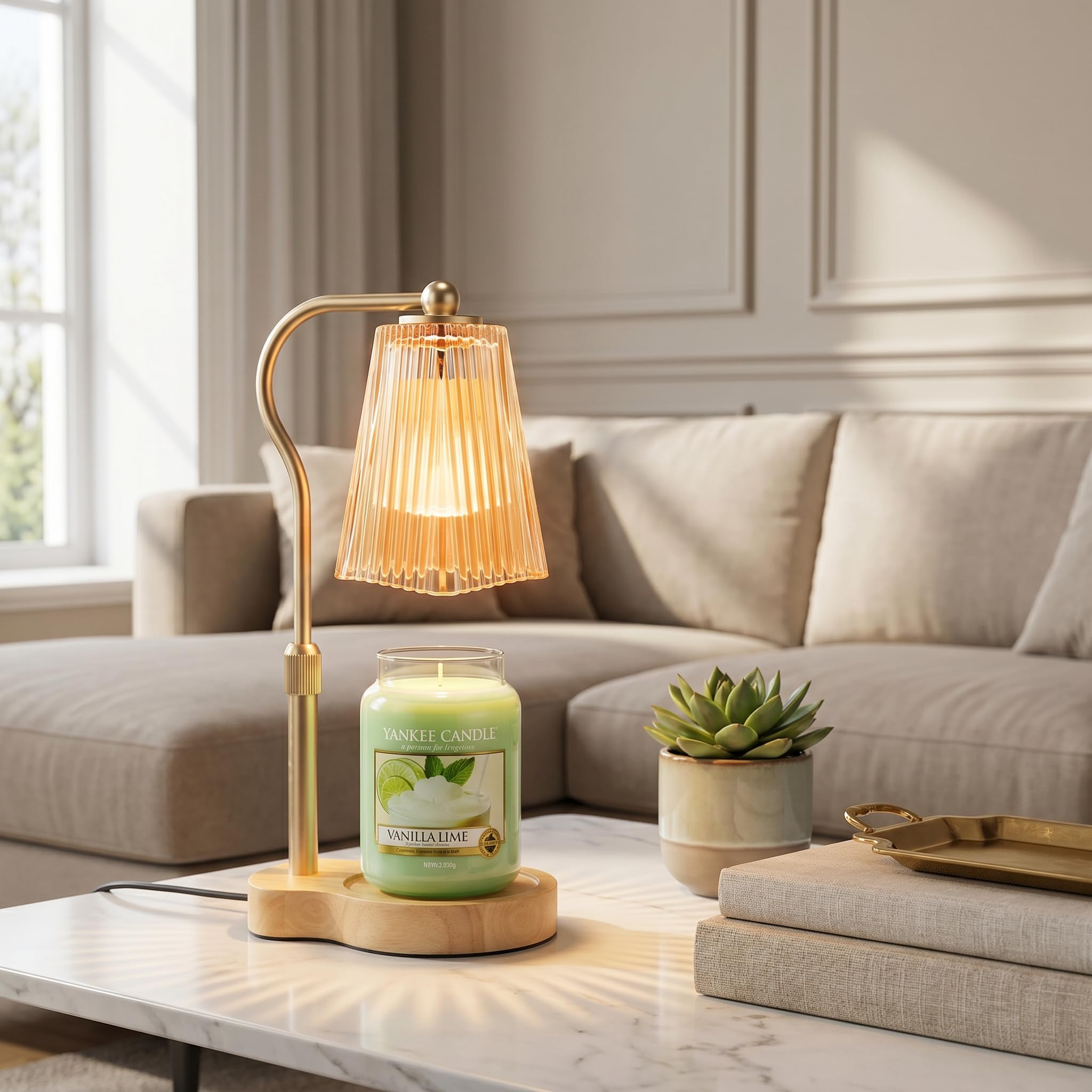 Candle Warmer Lamp, Kid & Pet Friendly Candle Melter, Brightness Control