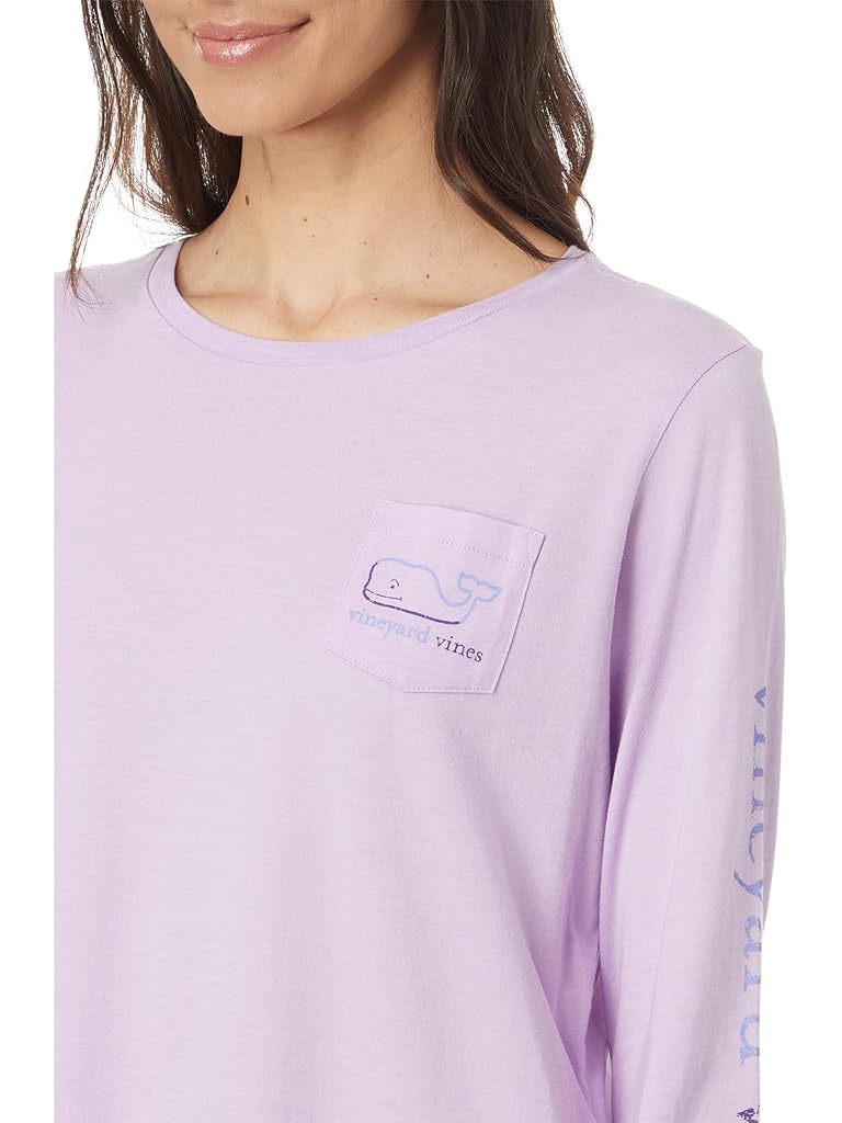 Vineyard Vines Burgee Whale Long Sleeve Dunes Tee