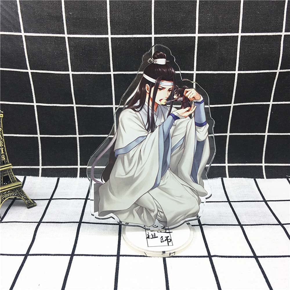 Heaven Official's Blessing Standing Card,Huacheng, Xie Lian, Acrylic Double-Sided Ornaments,Tian Guan Ci Fu Collection Stand Model(D)