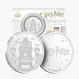 Official Harry Potter Gifts Platform 9 3/4 Ltd Edition Collectable Silver Coin