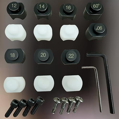 Miniatura 7 de KINGSEESUN Herramienta de doblado de anillos superior y troqueles de nailon, herramienta de medición de anillo, herramienta de fabricación de