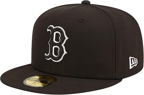 New Era MLB 59FIFTY - Gorra de juego con contorno blanco y negro
