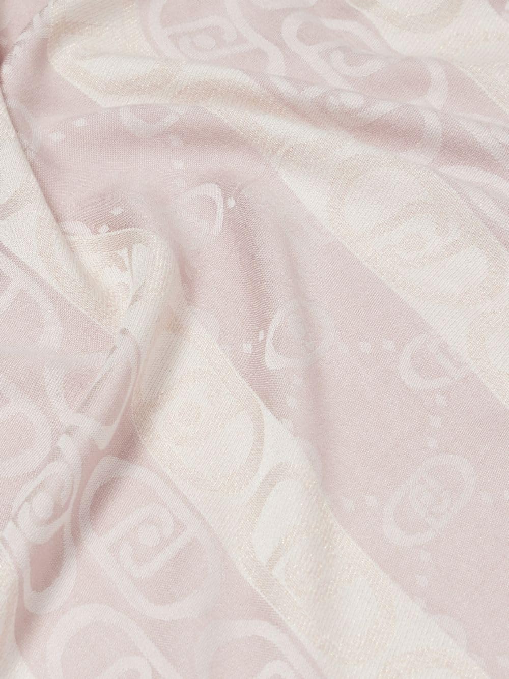 LIU JO Stola jacquard monogram Non definito 21406 ALMOND PEACH