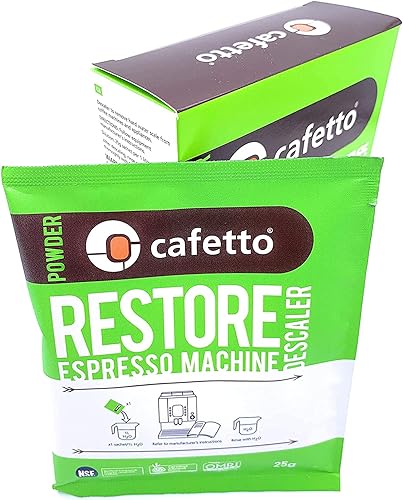 Miniatura 2 de Restore Espresso Machine Descalcificador, Polvo de limpieza para máquinas de café para uso en sistemas orgánicos (4 paquetes de un solo uso)